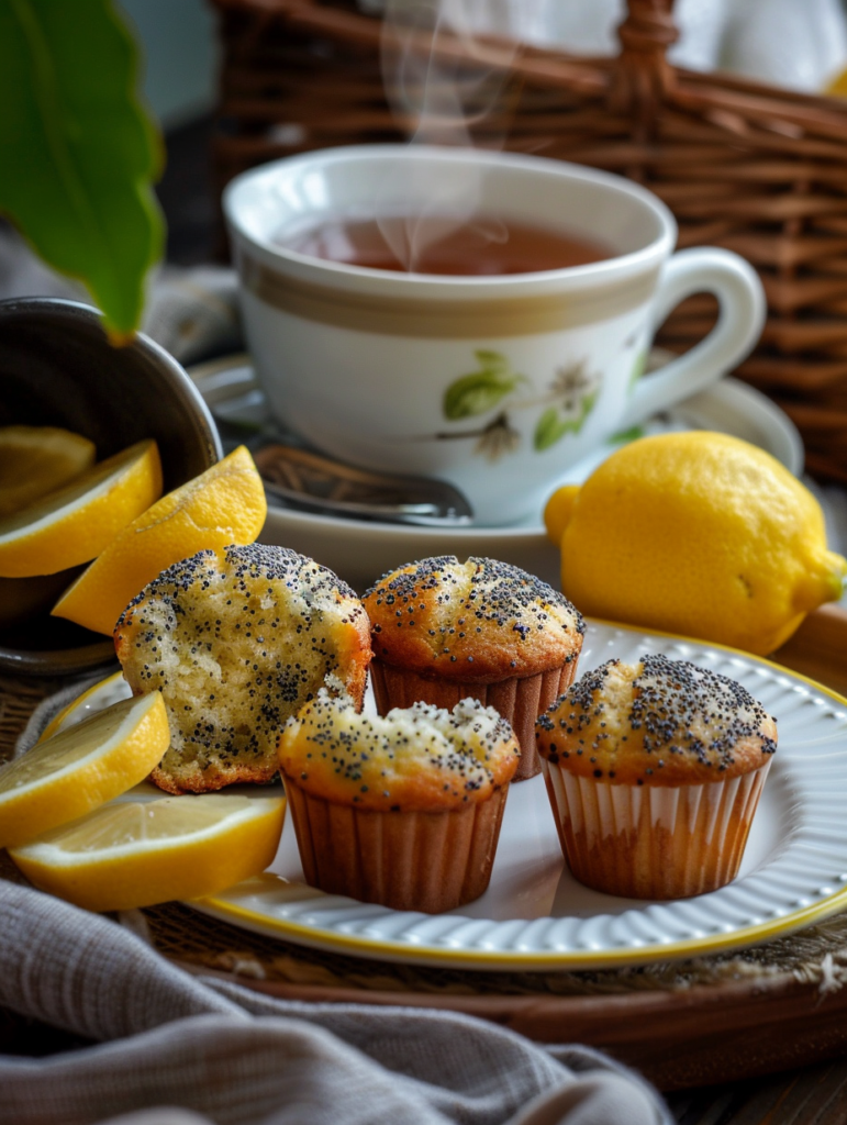 abdessalam hmouch A beautifully styled breakfast scene with a 0196ae7e 6ad0 4635 9a44 5f09c2648da4 2 Lemon Poppy Seed Muffins: Moist, Flavorful, and Easy